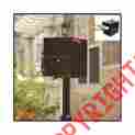Post Mount Mailbox Large Security Mail Box Black Locking Steel Heavy Duty House 3915649060582