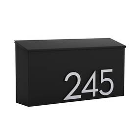 Post & Porch 850059529164 The Og Mailbox Wall Mounted Black/brown/white/grey 1 Size Weath
