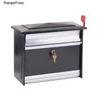 Post Secure Mail Drop Mailbox Safe Black Mount Locking Wall Slot Outdoor