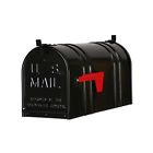 Pp152dbl Postal Post-mount Post Pro Door Mailbox Double Mount Black Steel