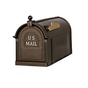Postal Pro 313024749788 Ambrose Bronze Post-mounted Mailbox For Elegant Outdoor Display