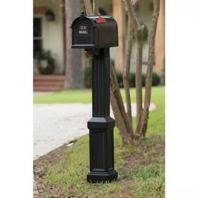 Postal Pro 705353905889 Craftsman Mailbox And Post Kit Black