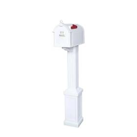 Postal Pro 726084078536 Craftsman Mailbox And Post Kit White