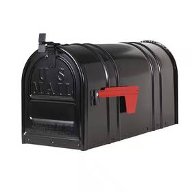 Postal Pro 744110391503 Carlton Post-mount T2 Mailbox Black