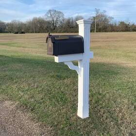 Pp1000br Postal Pro Ambrose Bronze Post Mount Mailbox Large Plastic Residential Home Mail Box Brown