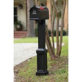 Pp350br Postal Pro Craftsman Mailbox And Post Kit Black