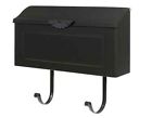 Mb676abk Posts Home Wall-mount Mailbox Gibraltar Mailboxes Steel Horizontal Black
