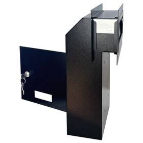 Vd1c-b Powervize Open Box Door Drop Mail Slots Through The Locking Mailbox Black