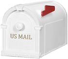 Pp1100wh Postal Pro Hampton Mailbox White Gold Lettering Usps 0890583002863