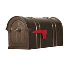 Pp151sbr Postal Pro The Manchester Metal Bronze Post Mount Mailbox