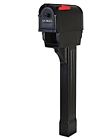 Pp300cbl Postal Pro Hampton Mailbox And Post Kit Mount Black Plastic New 90583 00253
