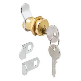 Prime-line 049793946485 3 Cam 5-pin Mailbox Lock Brass Plated
