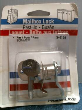 S-4126 Prime Line Products 04126 Prime-line Mailbox Lock Fs
