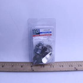 S-4573c Prime Line Threaded Mailbox Lock Diecast Satin Nickel 5-cam S 4573c