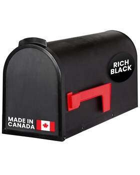 Pro-df 055368299900 Plastic Rural Curbside Post Mount Mailbox - Weatherproof Parcels Home Deliv