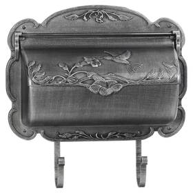 Pro-df 773551004666 Wall Mount Mailbox Hummingbird Cast Aluminum Rustproof Letter Box Mail Parcel A