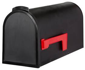 Pro-df 773551092229 Large Plastic Mailbox For Outside With Flag - Rural Curbside Post Mount Mail