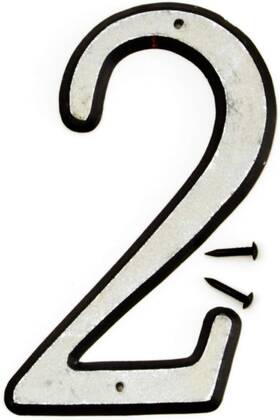 30602 Products Plastic House Number 2 Two 4 Inch Reflective