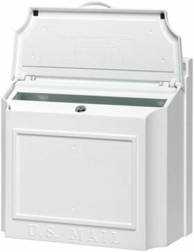 Products 313116528567 Wall Mailbox - Locking White Extra Large
