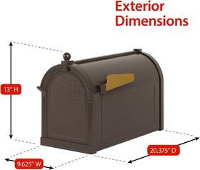 Products 445031152107 Capital Mailbox French Bronze
