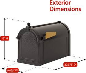 Products 445039048051 Capital Mailbox Black