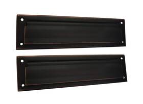 Ms18-001 Qcaa Solid Brass Mail Slot With Interior Back Plate 13 Inch X 3.625 Venetian