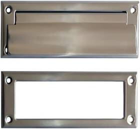 8ftftx2-7 Qcaa Ms27-001 Soild Brass Mail Slot With Solid Interior Frame 8-7/8ftftx2-7/8 Inch Sati