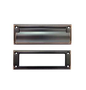 8ftftx2-7 Qcaa Ms29-001 Soild Brass Mail Slot With Solid Interior Frame 8-7/8ftftx2-7/8 Inch Venetian