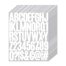 Qfwdfctrenz 720389 1 Ygtkqrcw 10 Sheets 500 Pcs 2 Inch White Vinyl Letters Stickers Self Adhesive