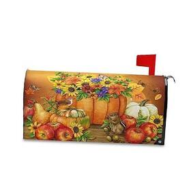 64.7x52.8cm Qqmarket 313101365337 Autumn Fall Pumpkin Magnetic Mailbox Cover Color5