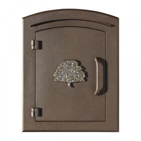 Man-s-1404-bz Qual Arc 12 In. Manchester Security Drop Chute Mailbox With Decorat