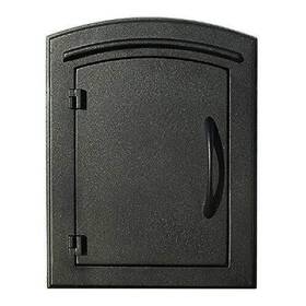 Mc-1400-blk Qualarc 850001174398 Manchester Plain Door Column Mount Non-locking Mailbox Black