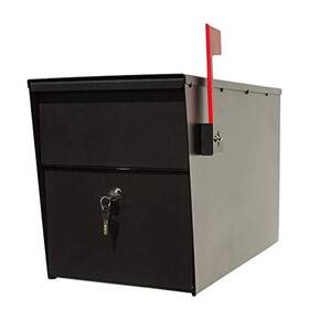 Lslm-2000 Qualarc 852642007301 Lettersentry Galvanized Steel Locking Post Mount Rust Proof Mailbox
