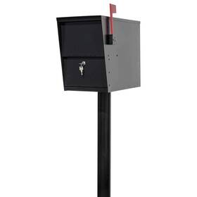 Qualarc 852642007318 Lslm-pst Lettersentry Rust Free 3 Inch Diameter 47.5 Tall Steel Mounting Post Fo