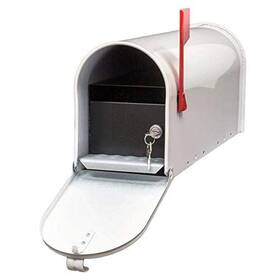 Qualarc 852642007769 E1-mlbx-lkit-wht Rust Proof Galvanized Steel Mailbox With Locking Ins