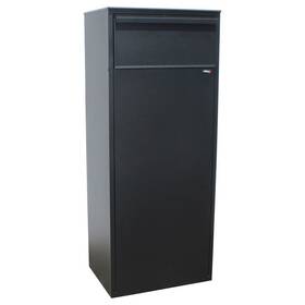 Alx-800-rear-bk Qualarc 856839006214 Allux 800 Series Galvanized Steel Mail And Parcel Box