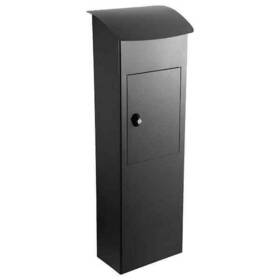 Qualarc 856839006344 Bronze And Black Mailbox Heavy Cast Aluminum Weather Resistant Solid With Number
