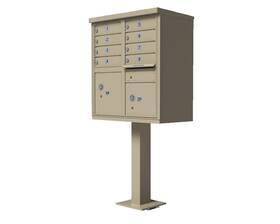 Cbu-8-ss Qualarc 1570 8 Door Cluster Box Unit Cbu Sandstone