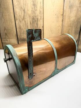 Mb3000-pat Qualarc Provincial Collection Brass Copper Mailbox Antiqued Patina