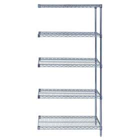 Ad86-1830gy-5 Quantum Wire 5 Shelf Add-on Kit Gray 86in Height 86 In Width 18 Depth 30