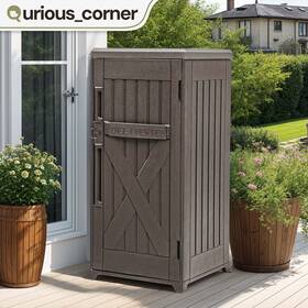 Qurious Corner 197839514119 60 Gallon Outdoor Package Storage Delivery Box Mailbox Parcel Letter Lockable