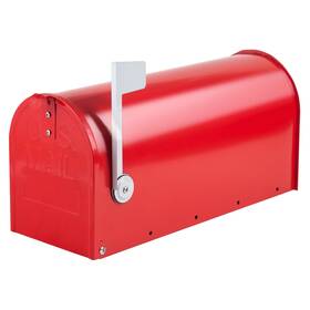 B0fmdgdw8j Rainhol Metal Mailboxes Outside Post Mount Galvanized Steel Red Mailbox 20x8.9x6