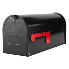 Y84-1401-01 Rainhol Black Metal Mailboxes For Outside Post Mount Standard Mail Box Galvanized S