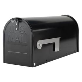 Y84-1401-04 Rainhol Black Post-mount Mailboxes For Outside Metal Mailbox Galvanized Steel Outsi