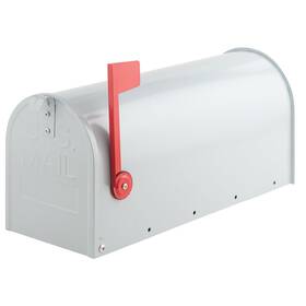 Y84-1401-14 Rainhol Metal Mailboxes For Outside Post Mount Residential Pearl Light Gray