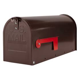Y84-1401a Rainhol Bronze Metal Mailbox Post Mount Medium Compacity Mail Box Galvanize