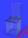 Raising115 Ghost Box Acrylic Church Suggestion Ballot Clear Donation 11572 Fund