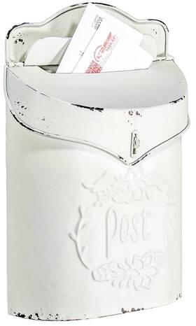 Red Co. 703694827358 10.5 Inch X 15 Decorative Distressed Metal Wall-mounted Post Mailbox Fa