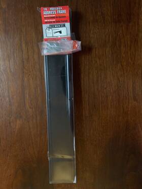 Reflectives 045899362204 18 Inch Mailbox Address Frame New