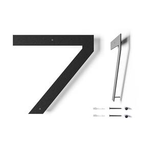 Reincarvation 427270577552 12 Inch Modern Floating House Numbers Large Metal For Outdoor